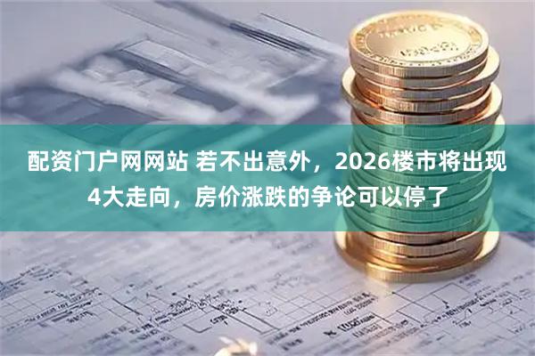配资门户网网站 若不出意外，2026楼市将出现4大走向，房价涨跌的争论可以停了